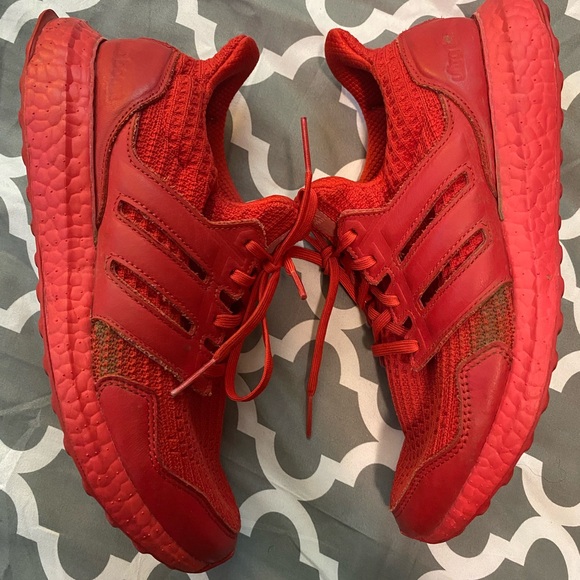 Adidas Women’s Ultraboost Triple Red Athletic Shoes - Picture 5 of 7